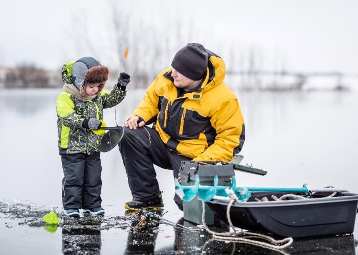 4. Pescar en el hielo