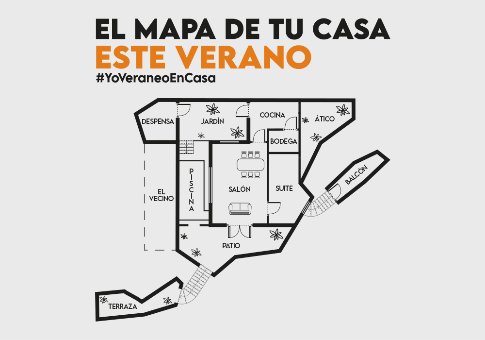 Este puede ser el mapa de tu nueva casa. ¡Y no es broma!