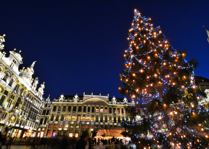 mercadillo navideño de Bruselas