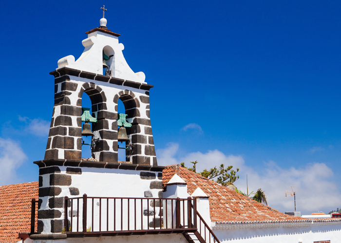 campanario de una iglesia de la palma