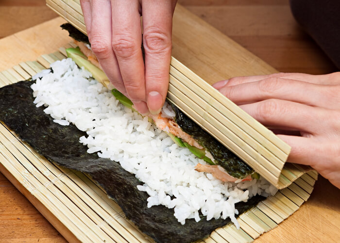 sushi-casero-esterilla